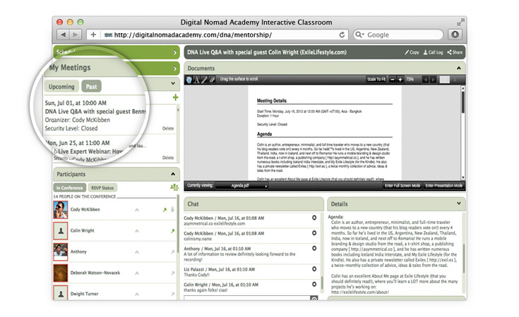 Digital Nomad Academy Interactive Classroom